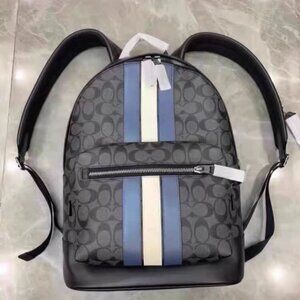 Coach West Backpack In Signature With Varsity Stripe